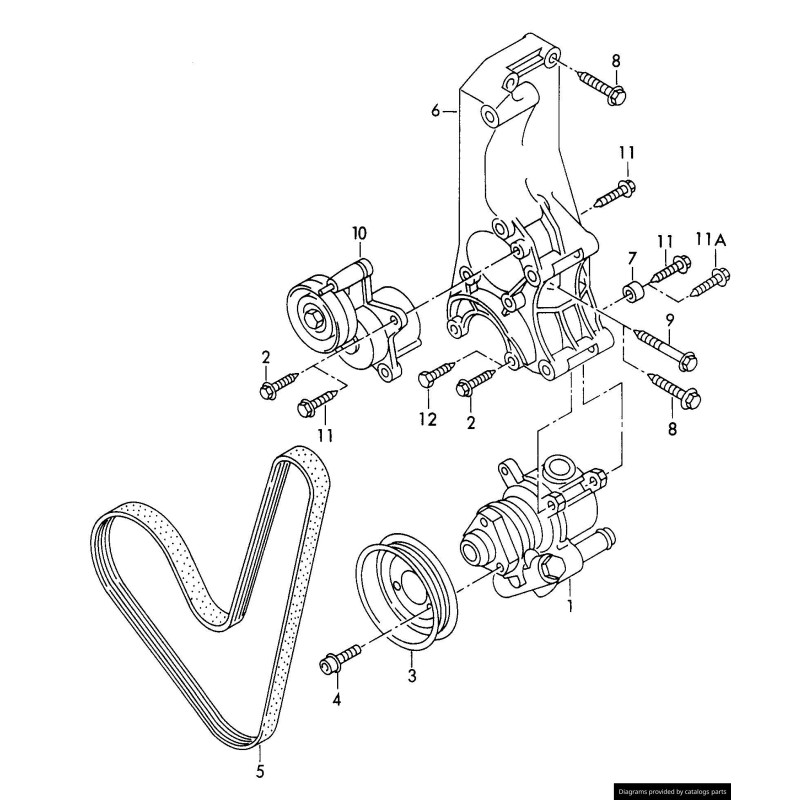 Poulie - Pièces d'origine VW/Audi 038145255D