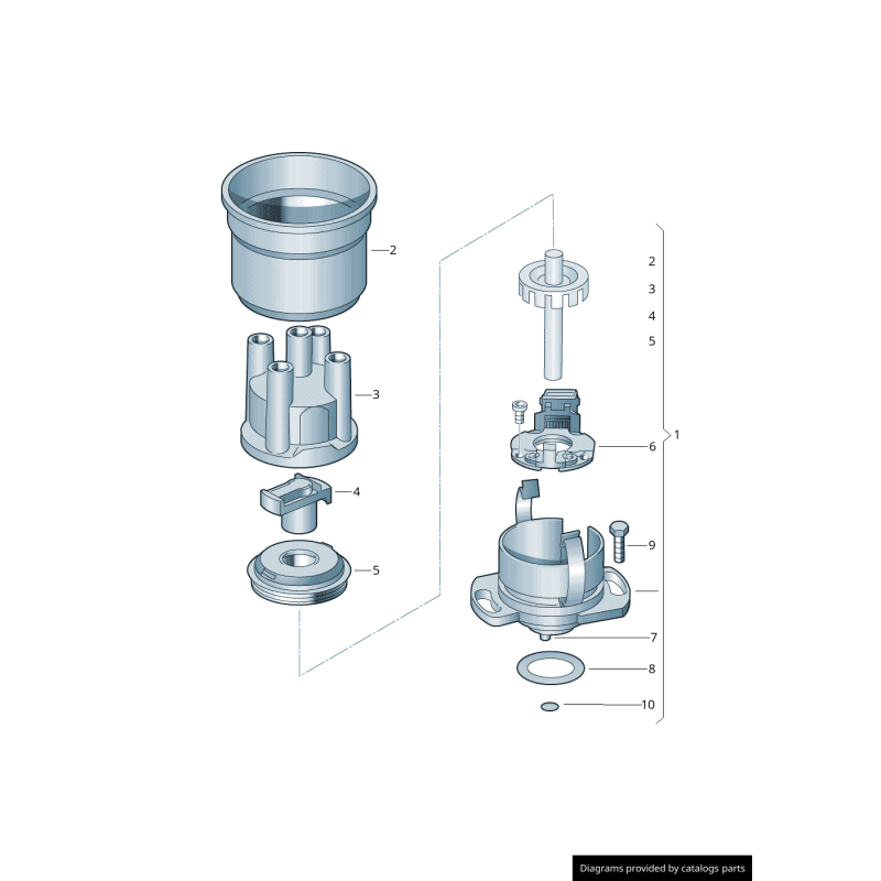 Rotor d'allumage - Pièces d'origine VW/Audi 052905225C