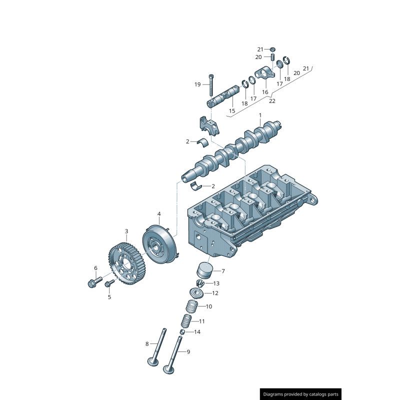Suiveur de came - Pièces d'origine VW/Audi 038109309C