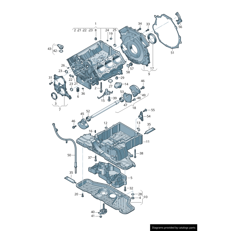 Joint - Pièces d'origine VW/Audi 057103147A