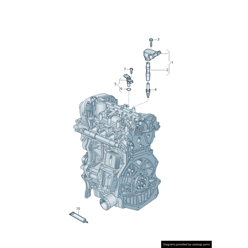 Capteur de position d'arbre à cames - Pièces d'origine VW/Audi 04C907601K