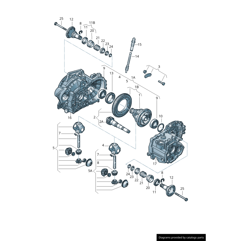 Guide de pignon de compteur de vitesse - Pièces d'origine VW/Audi 02A409193