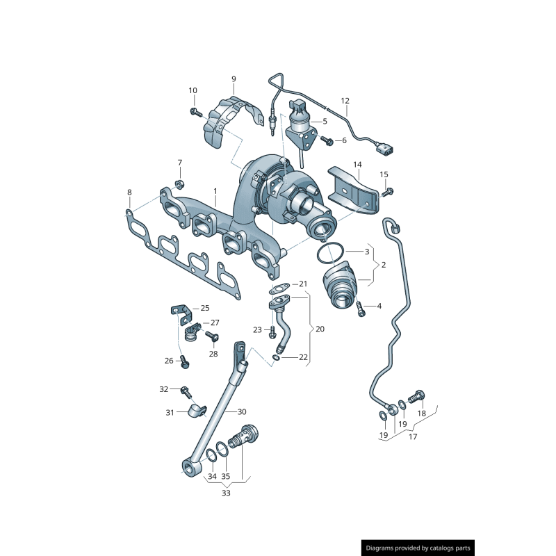 Joint de vidange d'huile - Pièces d'origine VW/Audi 03L145757Q
