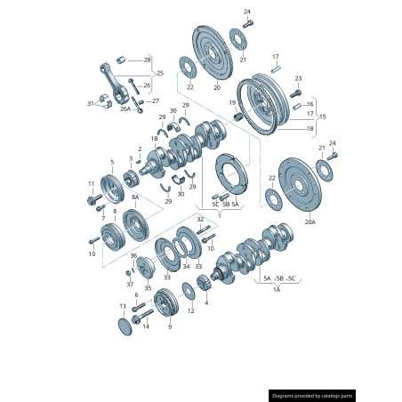Volant moteur - Pièces d'origine VW/Audi 026105269L Volant moteur - Pièces d'origine VW/Audi 026105269L