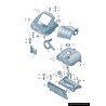 Grommet de couverture de moteur - Pièces d'origine VW/Audi 06A103226 Grommet de couverture de moteur - Pièces d'origine VW/Audi 06A103226