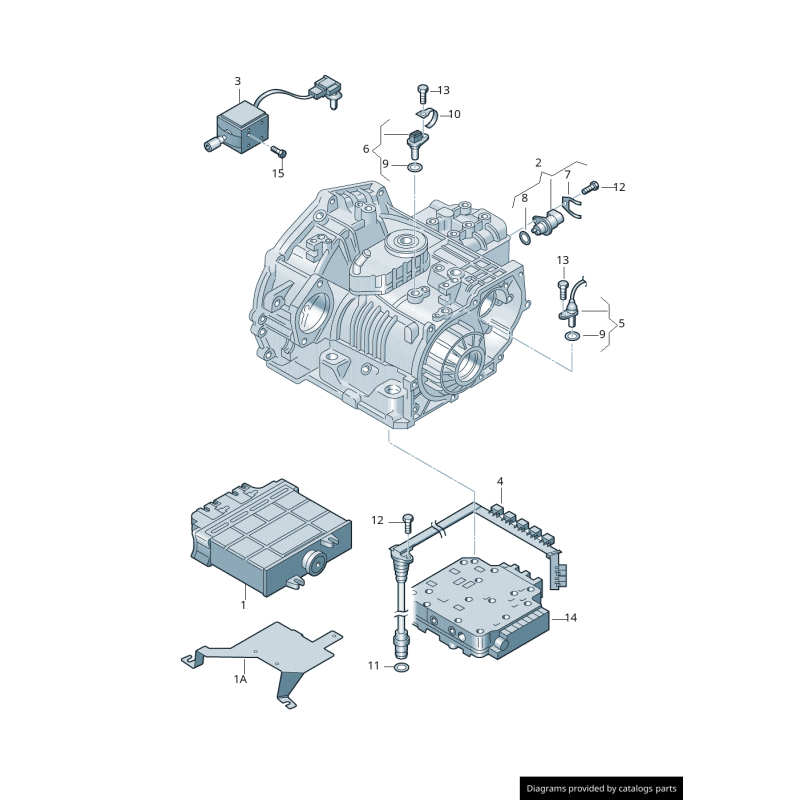Circuit de transmission PLT - Pièces d'origine VW/Audi 01M927365