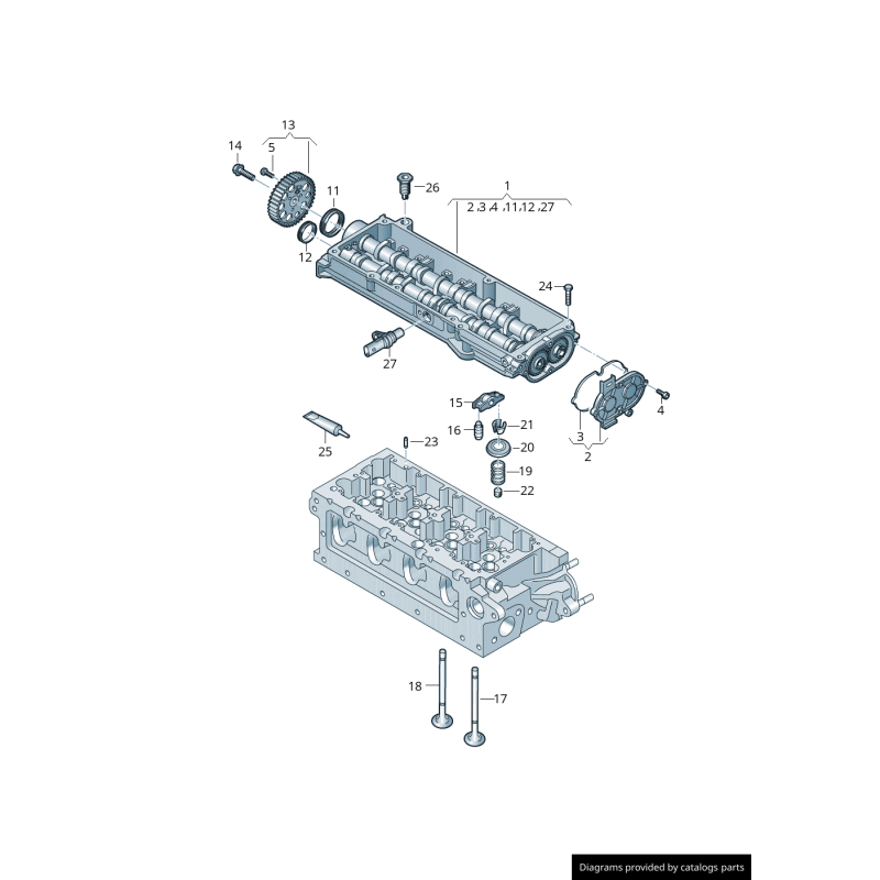 Joint d'arbre à cames - Pièces d'origine VW/Audi 03L103085C