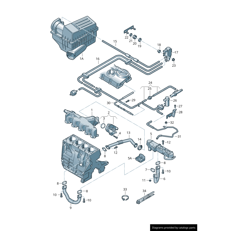 Joint - Pièces d'origine VW/Audi 04L131547S