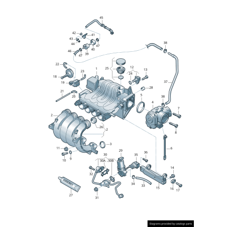 Kit de réparation - Pièces d'origine VW/Audi 06A198205A