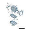Joint d'étanchéité arrière du vilebrequin - Pièces d'origine VW/Audi 03L103171A Joint d'étanchéité arrière du vilebrequin - Pièces d'origine VW/Audi 03L103171A