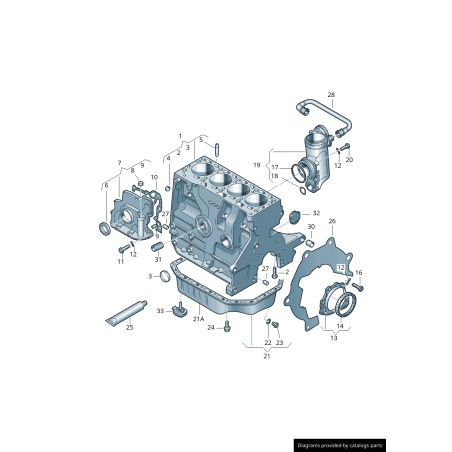 Joint d'étanchéité - Pièces d'origine VW/Audi 030103171K Joint d'étanchéité - Pièces d'origine VW/Audi 030103171K