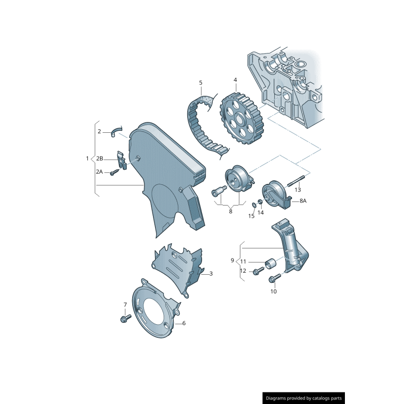 Courroie de distribution - Pièces d'origine VW/Audi 06B109119A