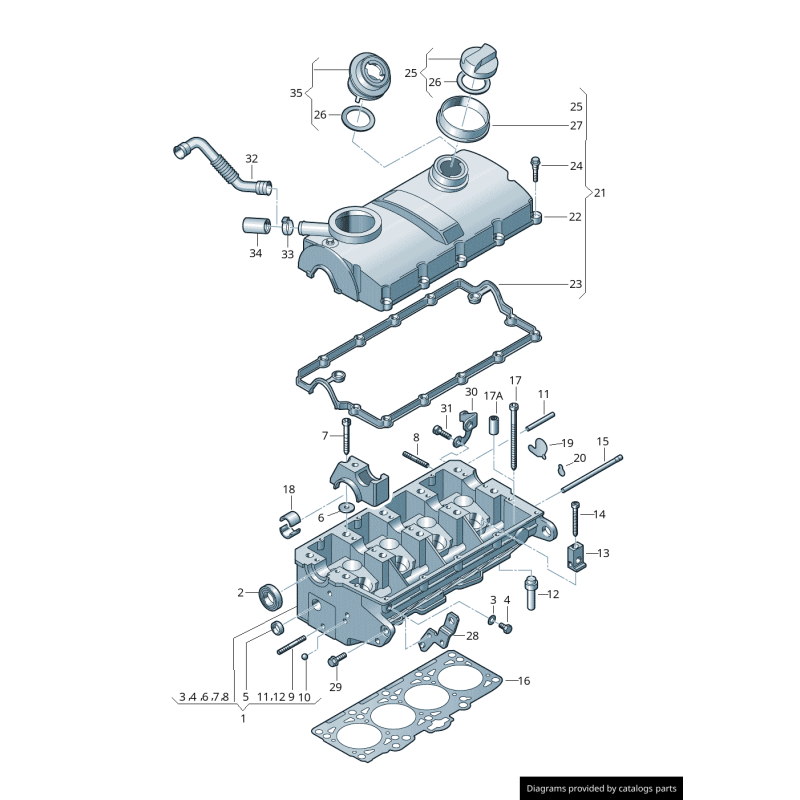 Tube - Pièces d'origine VW/Audi 038103493AE