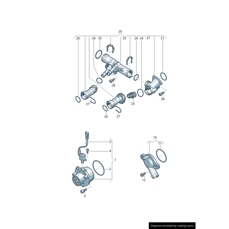 Adaptateur - Pièces d'origine VW/Audi 04L121131AA