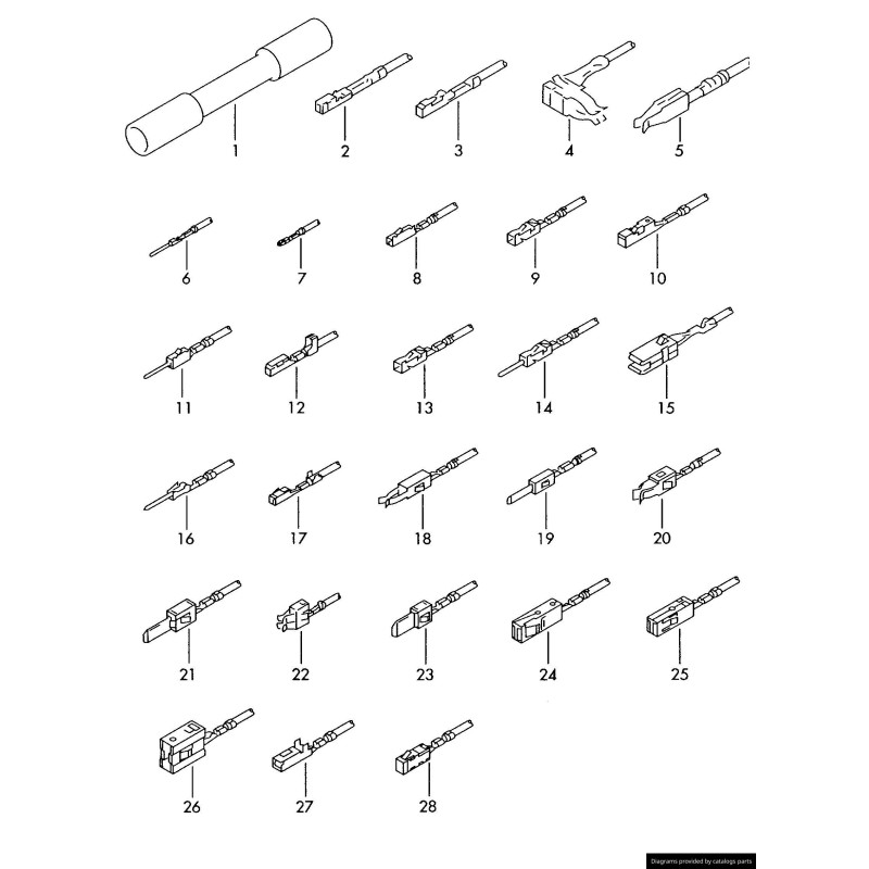 Ensemble de câbles - Pièces d'origine VW/Audi 000979026EA