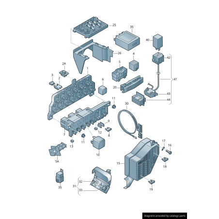Module de commande de bougie de préchauffage - Pièces d'origine VW/Audi 038907281D Module de commande de bougie de préchauffage - Pièces d'origine VW/Audi 038907281D