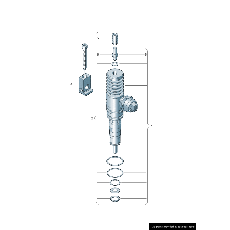 Injecteur de carburant - Pièces d'origine VW/Audi 038130073AG