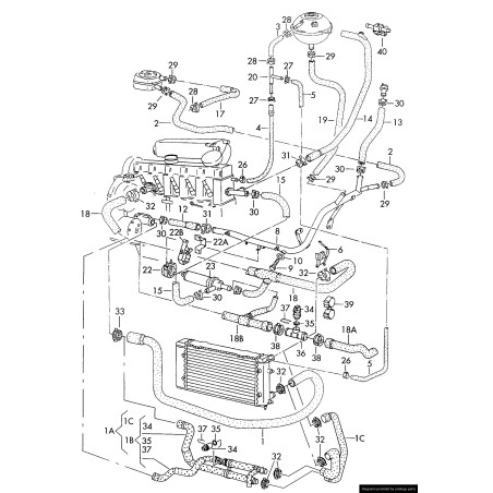Tuyau - Pièces d'origine VW/Audi 074121096D Tuyau - Pièces d'origine VW/Audi 074121096D