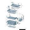 Joint de couvercle de distribution - Pièces d'origine VW/Audi 06D103121B Joint de couvercle de distribution - Pièces d'origine VW/Audi 06D103121B