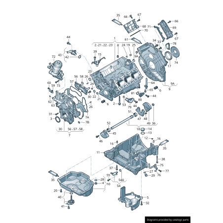 Couverture - Pièces d'origine VW/Audi 059103525F Couverture - Pièces d'origine VW/Audi 059103525F