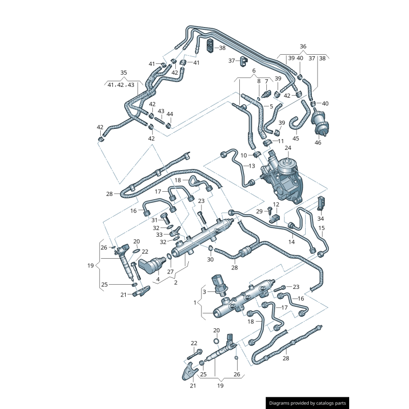 Tuyau - Pièces d'origine VW/Audi 059130218AS