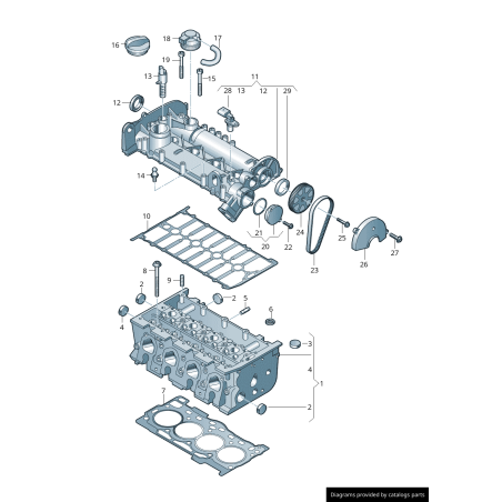 Valve PCV - Pièces d'origine VW/Audi 04E103175 Valve PCV - Pièces d'origine VW/Audi 04E103175