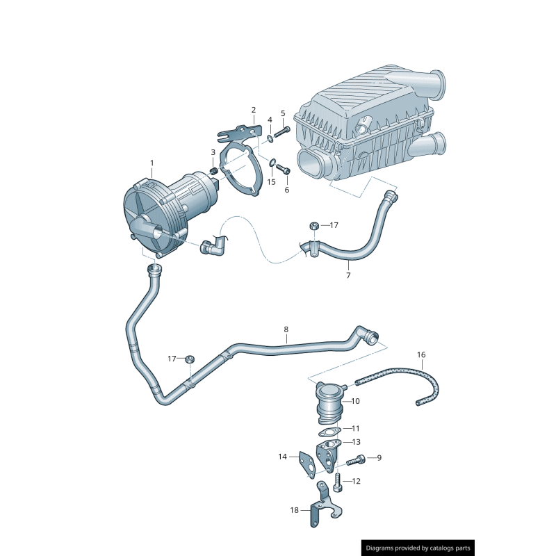 Support en caoutchouc - Pièces d'origine VW/Audi 037133567F