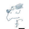 Support en caoutchouc - Pièces d'origine VW/Audi 037133567F Support en caoutchouc - Pièces d'origine VW/Audi 037133567F