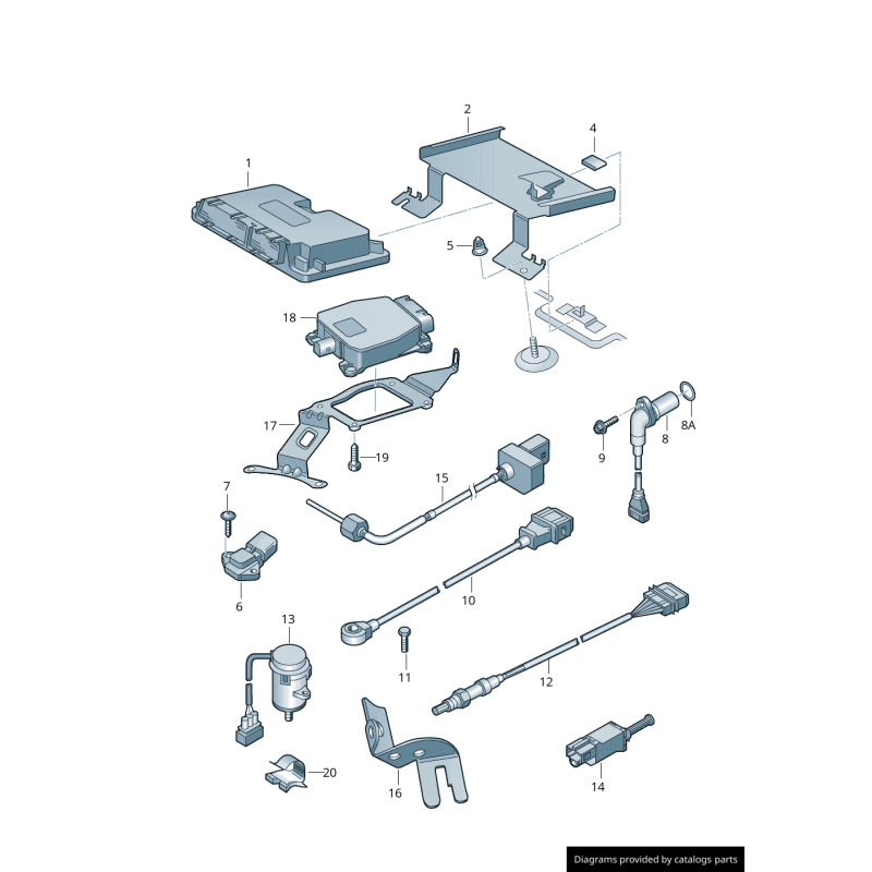 Capteur de position d'arbre à cames - Pièces d'origine VW/Audi 045957147B