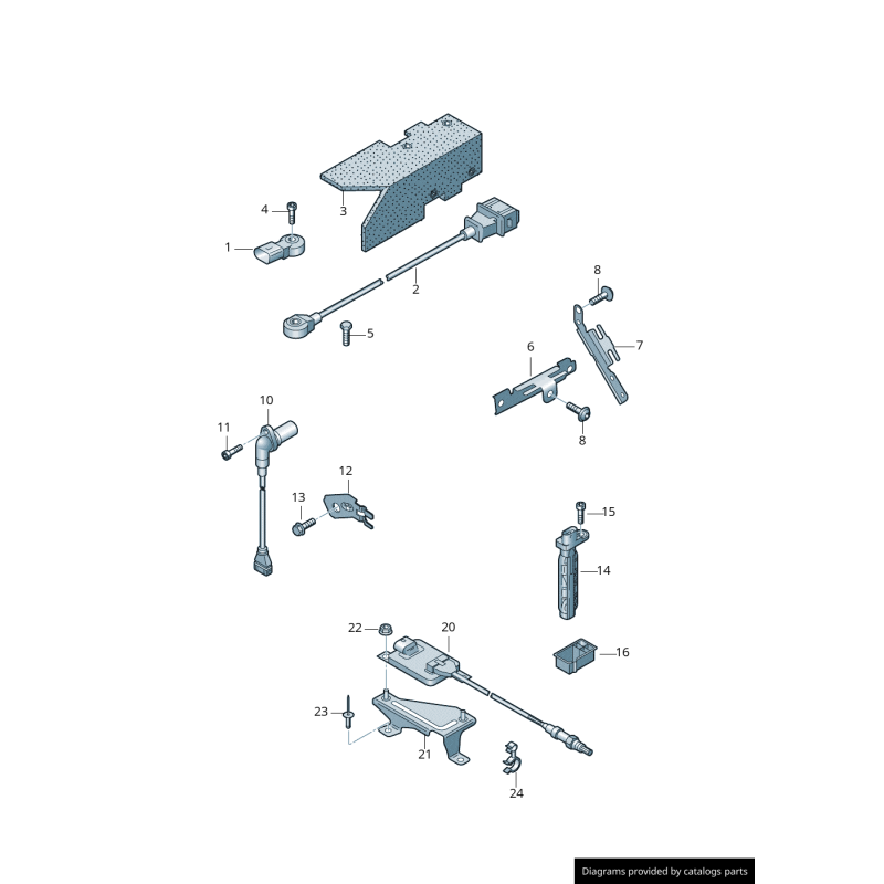 Capteur de position de vilebrequin - Pièces d'origine VW/Audi 022957147A