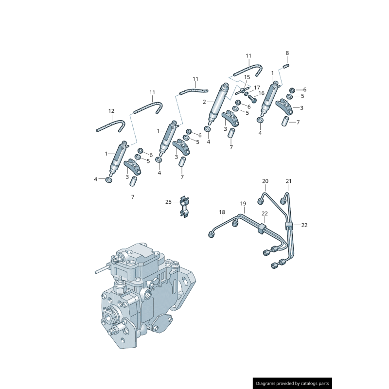 Injecteur de carburant - Pièces d'origine VW/Audi 028130202P