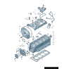 Joint de couverture de distribution supérieure - Pièces d'origine VW/Audi 06H103483C Joint de couverture de distribution supérieure - Pièces d'origine VW/Audi 06H103483C