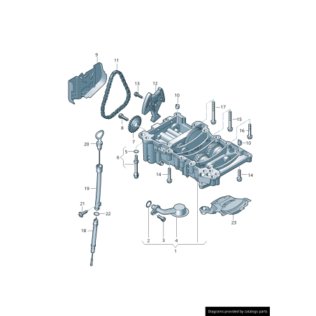 Jauge d'huile moteur 2.0T - Pièces d'origine Audi 06D115611B Jauge d'huile moteur 2.0T - Pièces d'origine Audi 06D115611B