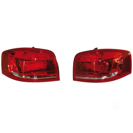 Feux arrière à LED de conversion pour 3 portes - Pièces d'origine Audi 8P3945095/8P3945096 Feux arrière à LED de conversion pour 3 portes - Pièces d'origine Audi 8P3945095/8P3945096