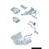 Couvercle de compartiment moteur gauche coté conducteur pour moteur de 3,0 L - Pièces d'origine Audi 8H0103927. Couvercle de compartiment moteur gauche coté conducteur pour moteur de 3,0 L - Pièces d'origine Audi 8H0103927.