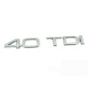 Insigne de coffre arrière 40 TDI - Pièces d'origine Audi 8K0853744E2ZZ Insigne de coffre arrière 40 TDI - Pièces d'origine Audi 8K0853744E2ZZ