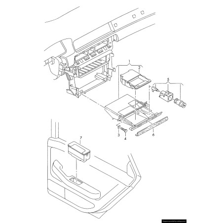 Carte de porte arrière droite de 4 litres avec cendrier en noir - Pièces d'origine Audi 4B0857406B6PS. Carte de porte arrière droite de 4 litres avec cendrier en noir - Pièces d'origine Audi 4B0857406B6PS.