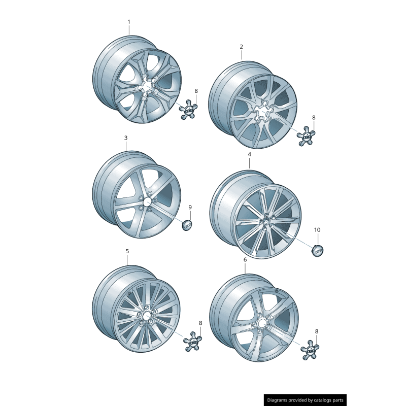 Emblème d'insigne de badge d'inscription de volant de direction SQ5 - Pièces d'origine Audi