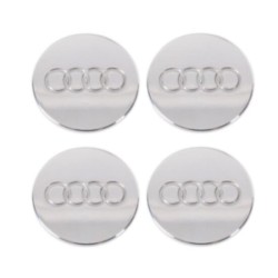 Enjoliveur de centre de roue en alliage, ensemble de 4 pièces - Pièces d'origine Audi 4x4D0601170AZ33.