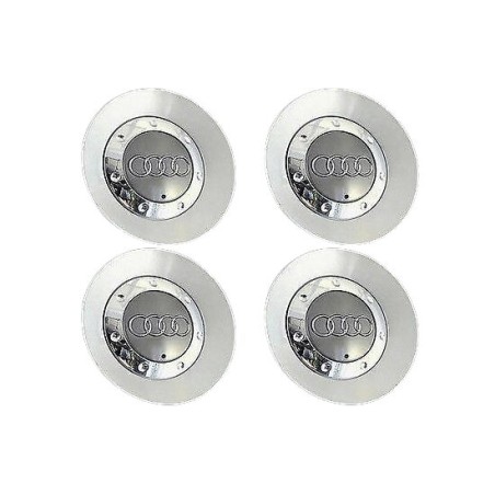 Ensemble de 4 bouchons de centre de roue en alliage - Pièces d'origine Audi 4x8E0601165M