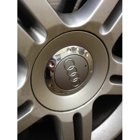 Ensemble de 4 bouchons de centre de roue en alliage - Pièces d'origine Audi 4x8E0601165M