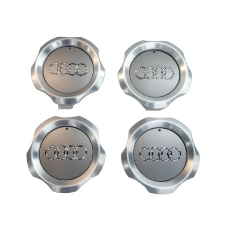 Ensemble de quatre bouchons de centre de roue en alliage Allroad - Pièces d'origine Audi 4x4Z7601165A7ZJ. Ensemble de quatre bouchons de centre de roue en alliage Allroad - Pièces d'origine Audi 4x4Z7601165A7ZJ.