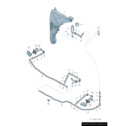 Capuchon de lave-glace de phare avant droit Allroad - Pièces d'origine Audi 4G0955276CGRU