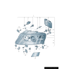 Kit de réparation de phare droit Allroad - Pièces d'origine Audi 4F0998122 Kit de réparation de phare droit Allroad - Pièces d'origine Audi 4F0998122