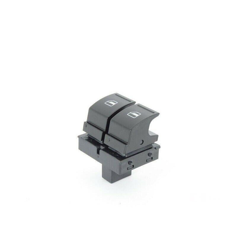 Interrupteur de vitre électrique côté conducteur pour Audi/Volkswagen à 2 portes, noir - Pièces d'origine Vw/Audi 1K3959857BREH.