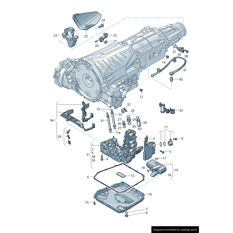 Kit de réparation de boîte de vitesses automatique DSG Audi/Volkswagen - Pièces d'origine Vw/Audi 0B5398009F