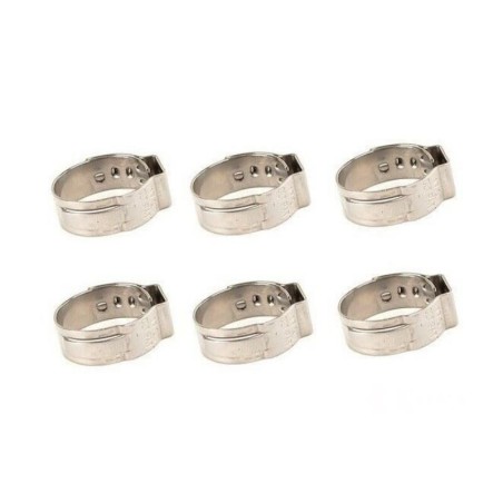 Pinces de tuyau de lave-phare Audi/Volkswagen 17,5x7x0,6 - Ensemble de 6 pièces - Pièces d'origine Vw/Audi 6xN10255501.