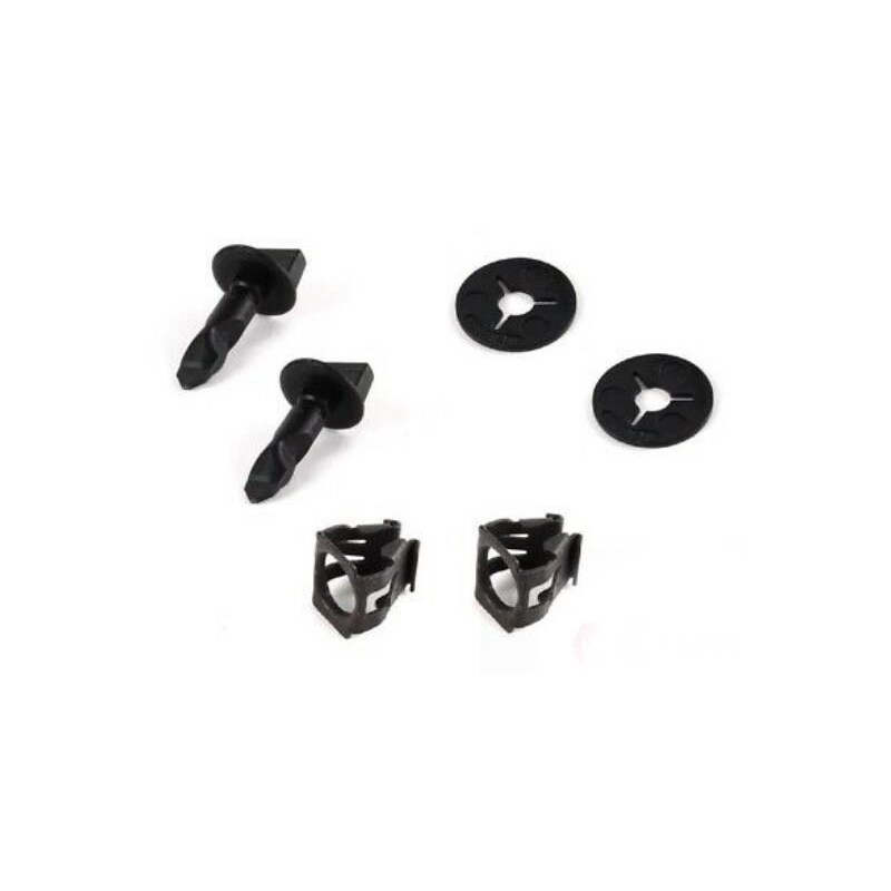 Ensemble de pinces de fixation de couvercle de remorquage de pare-chocs arrière Audi/Volkswagen - Pièces d'origine Vw/Audi 2x6