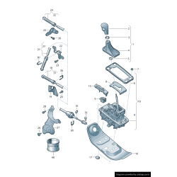 Poignée de sélecteur de vitesse de transmission automatique - Pièces d'origine Audi 8K2713139ADEJ
