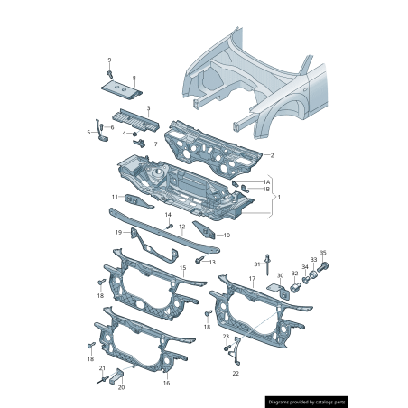 Bande de fixation de pince de batterie avec ensemble de boulons - Pièces d'origine Audi 8E0803123/N90870602 Bande de fixation de pince de batterie avec ensemble de boulons - Pièces d'origine Audi 8E0803123/N90870602